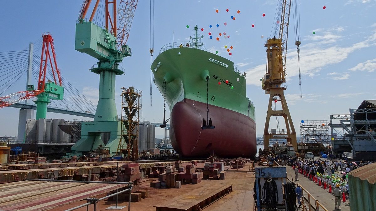 First LNG dual-fuel chemical carrier nears completion in Japan