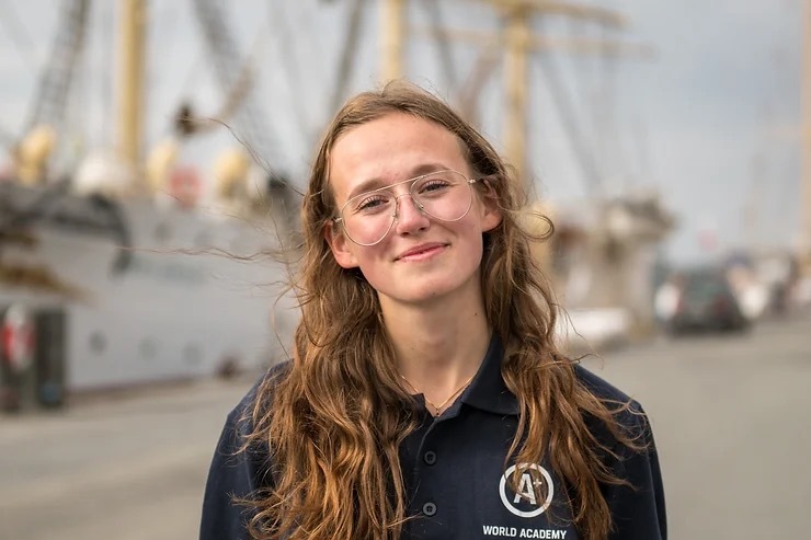 NAVTOR supports young sailors - Elisabeth's year on board the sailing ship "Sørlandet."